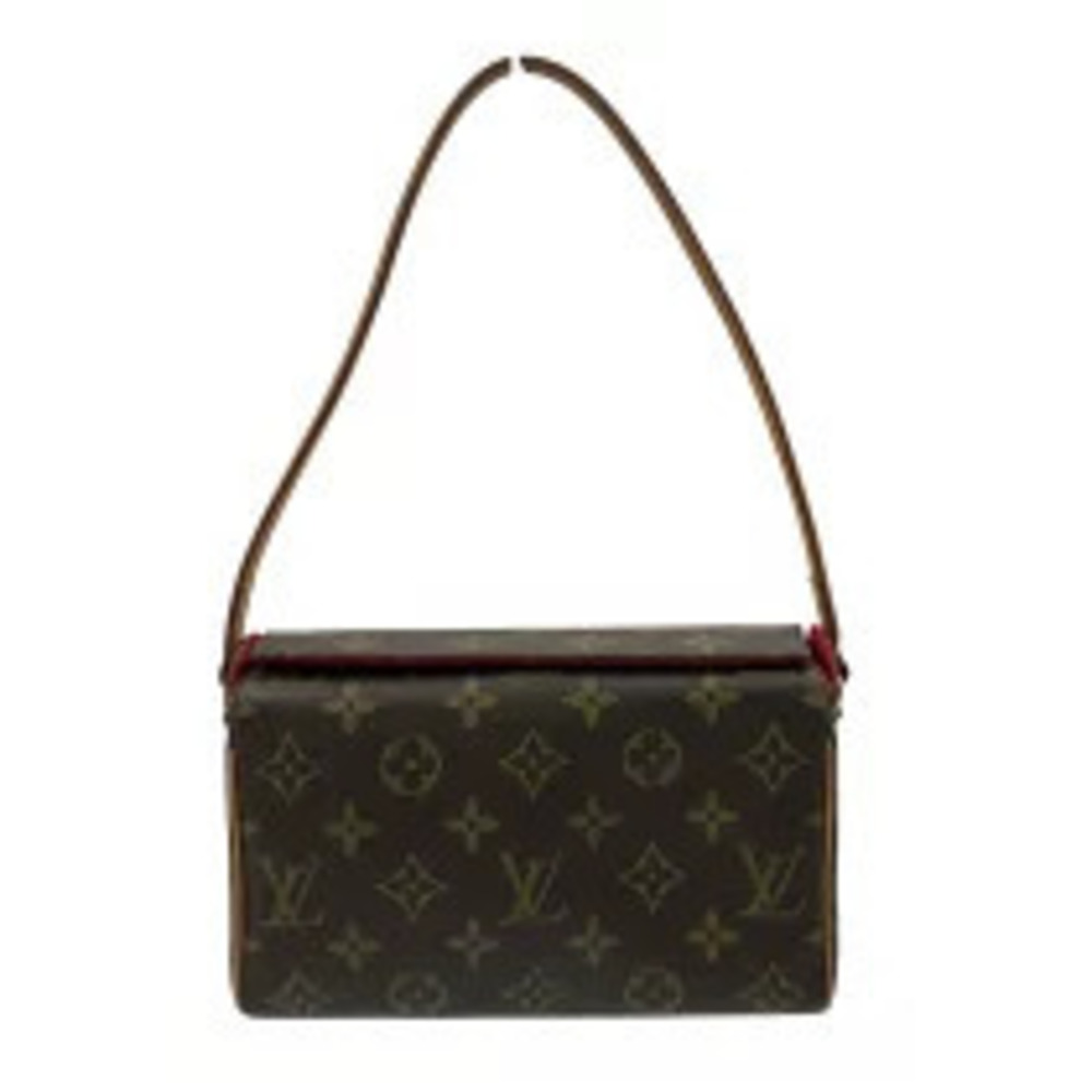Louis Vuitton Recital Brown Monogram Canvas Leather Handbag